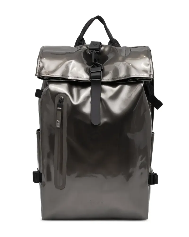 RAINS large Rolltop backpack - Silber Silber