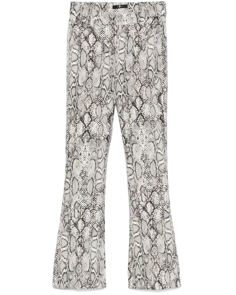 7 for all mankind Hose im Bootcut-Design - Weiß Weiß