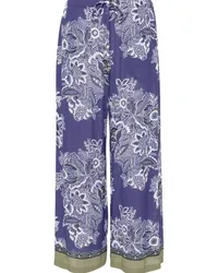 Etro Hose mit Blumenmuster Blau