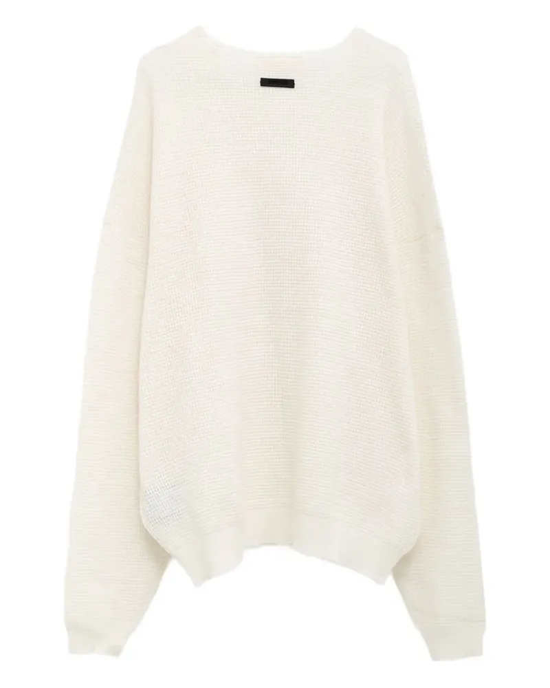 Fear of God Waffle Pullover mit Rundhalsausschnitt - Weiß Weiß