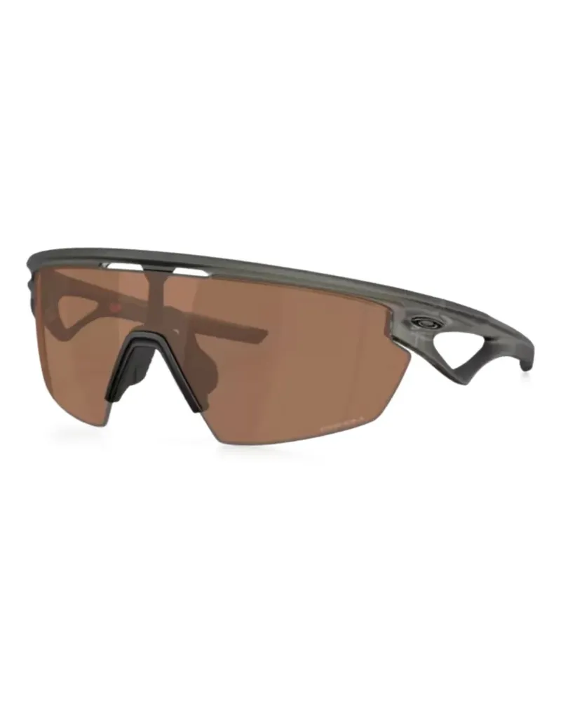 Oakley Sphaera Sonnenbrille mit Shield-Gestell - Grau Grau