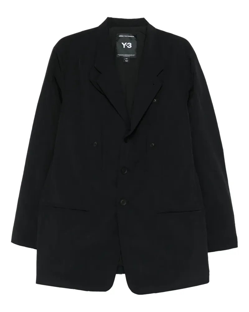 Y-3 Mantel mit drei geknöpften Taschen - Schwarz Schwarz