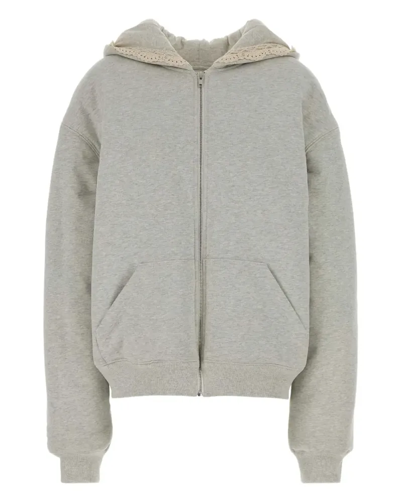 Magda Butrym zip-fastening hoodie - Grau Grau