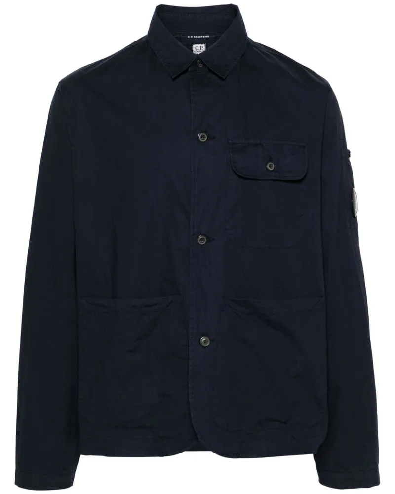 C.P. Company Hemd mit Linsen-Detail - Blau Blau