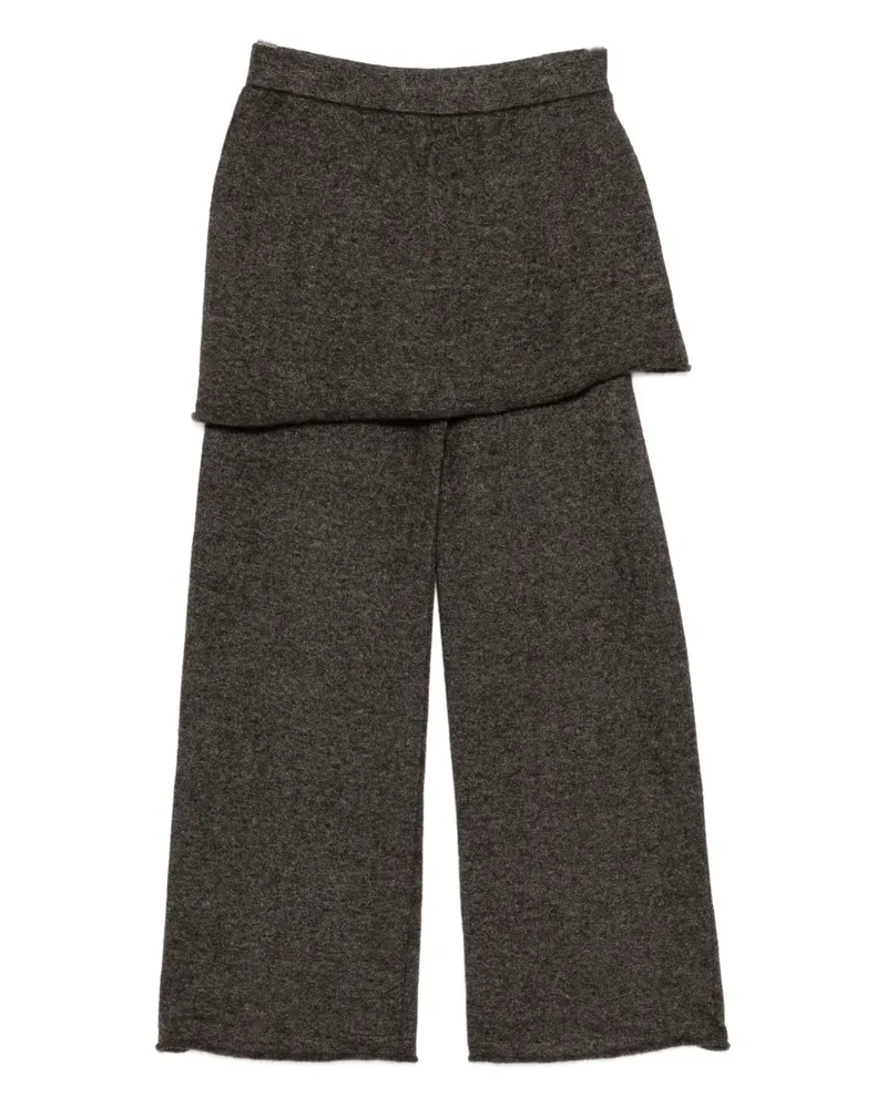 Lauren Manoogian Askew layered trousers - Braun Braun