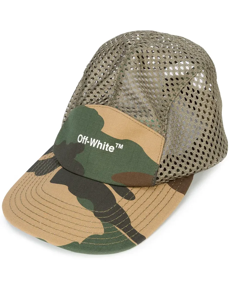 OFF-WHITE Baseballkappe mit Camouflage-Print - Grün Grün