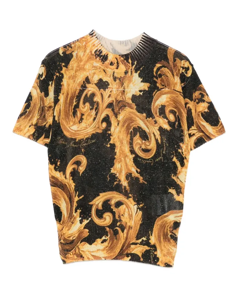 Versace Jeans baroque-print T-shirt - Schwarz Schwarz