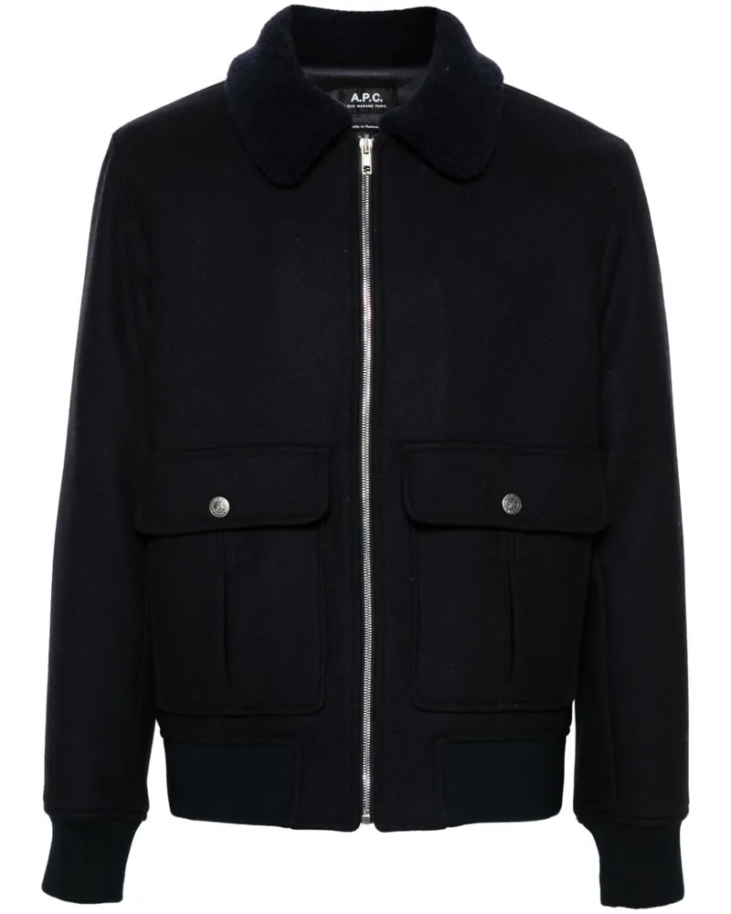 A.P.C. New Ben Jacke - Blau Blau