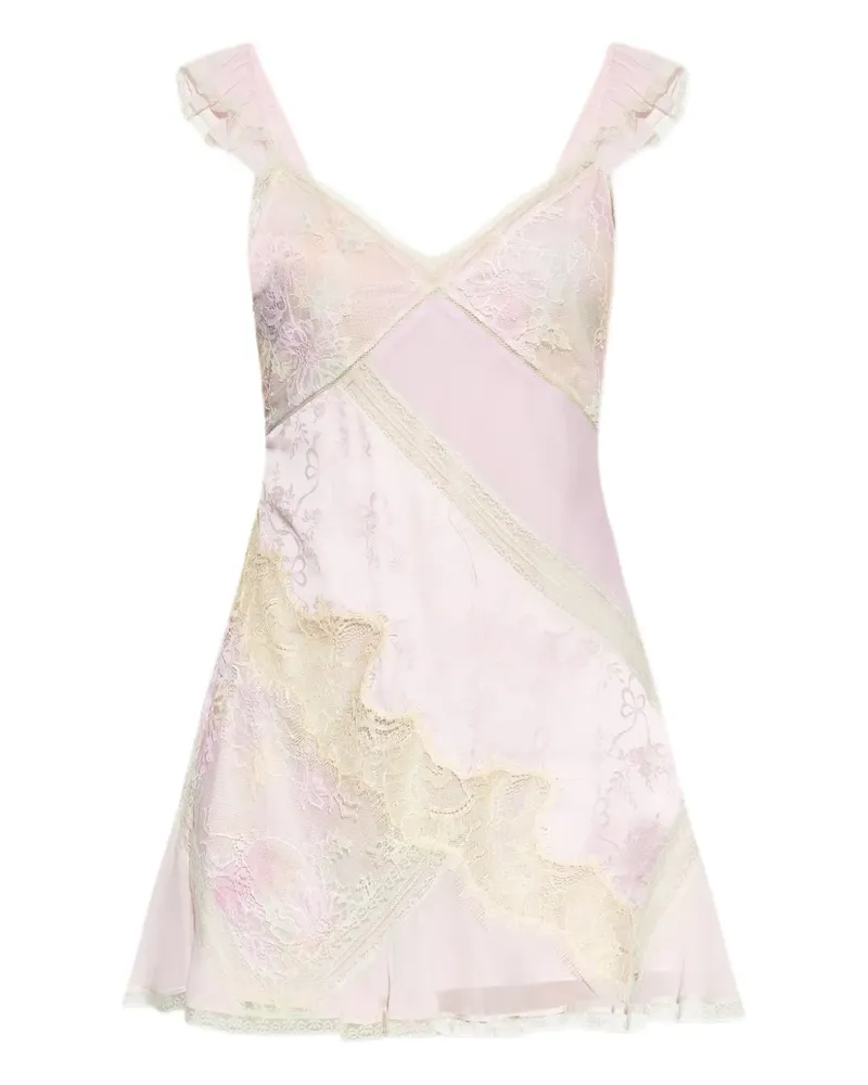 LoveShackFancy Kleid aus Seide - Rosa Rosa