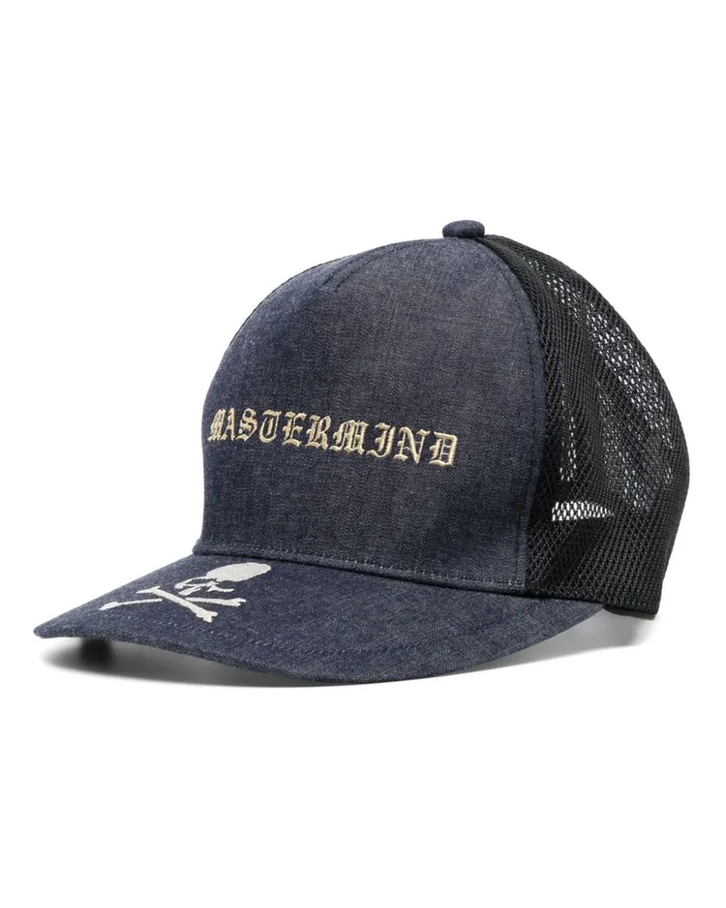 Mastermind Japan Jeans-Baseballkappe mit Logo-Stickerei Blau