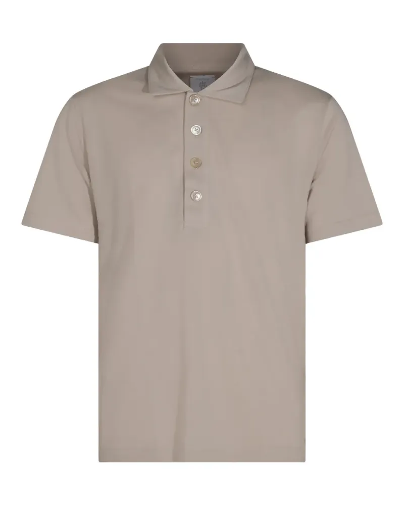 Eleventy Poloshirt mit kurzen Ärmeln - Nude Nude