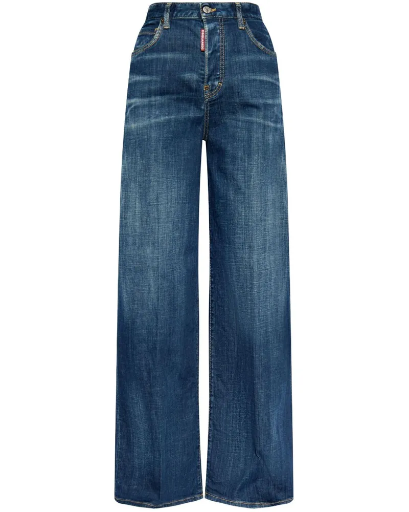 Dsquared2 Jeans mit weitem Bein - Blau Blau