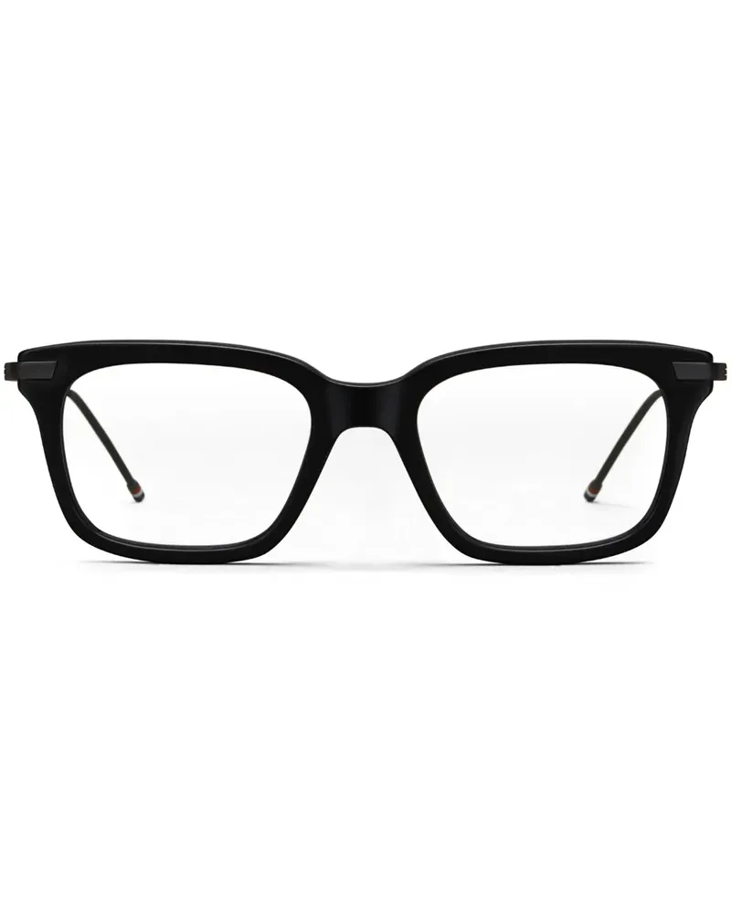 Thom Browne Brille mit eckigem Gestell - Schwarz Schwarz