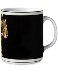 Dolce & Gabbana Tasse mit Leoparden-Print Schwarz