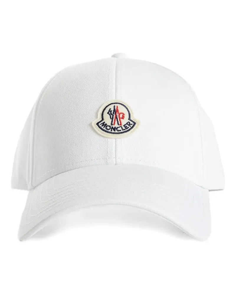 Moncler logo-patch baseball cap - Weiß Weiß