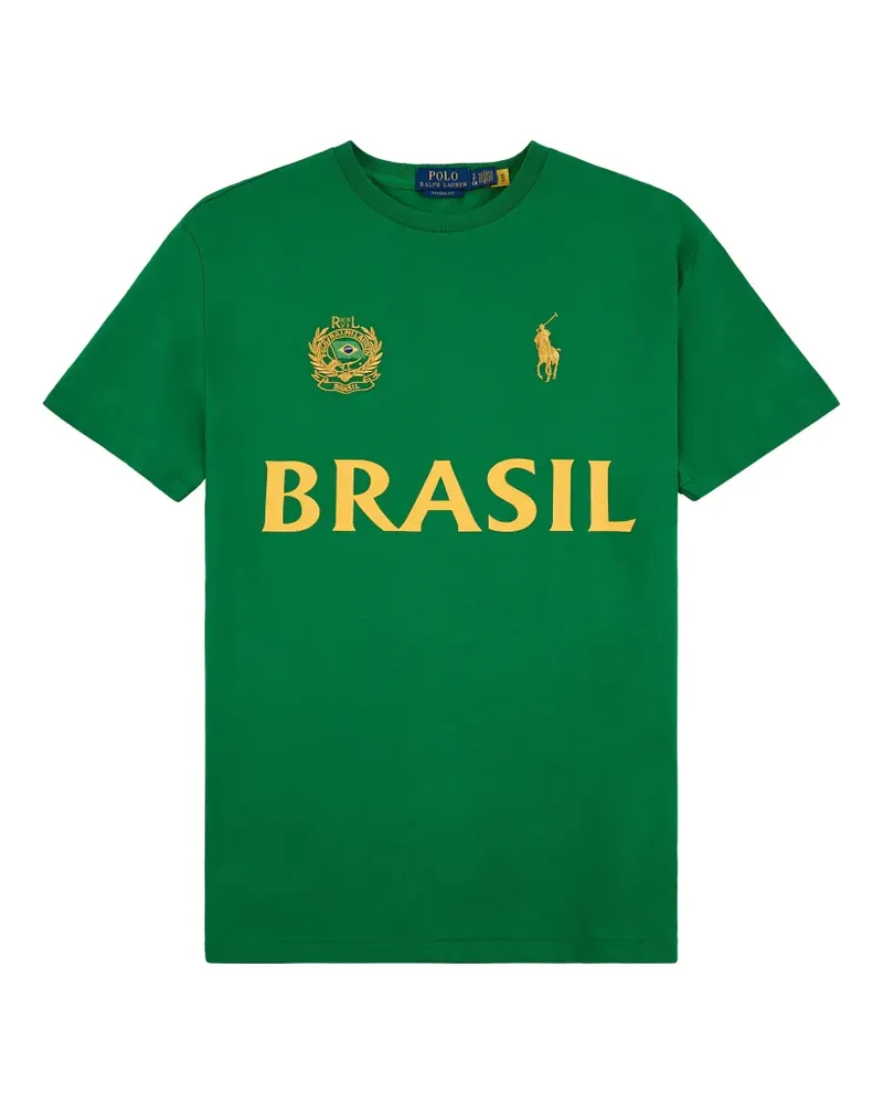 Ralph Lauren Brazil logo-embroidered T-shirt - Grün Grün