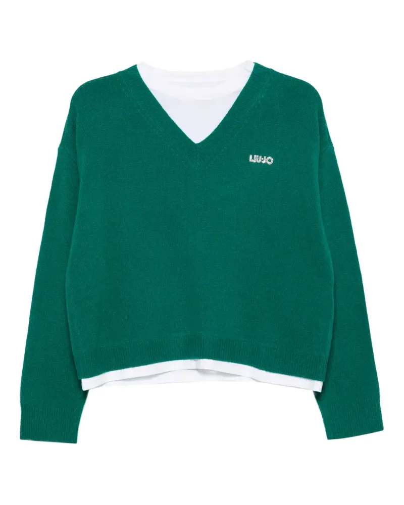 Liu Jo logo-detail sweater - Grün Grün
