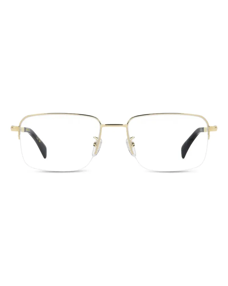 EYEWEAR by DAVID BECKHAM Halbrandbrille mit eckigem Gestell - Gold Gold