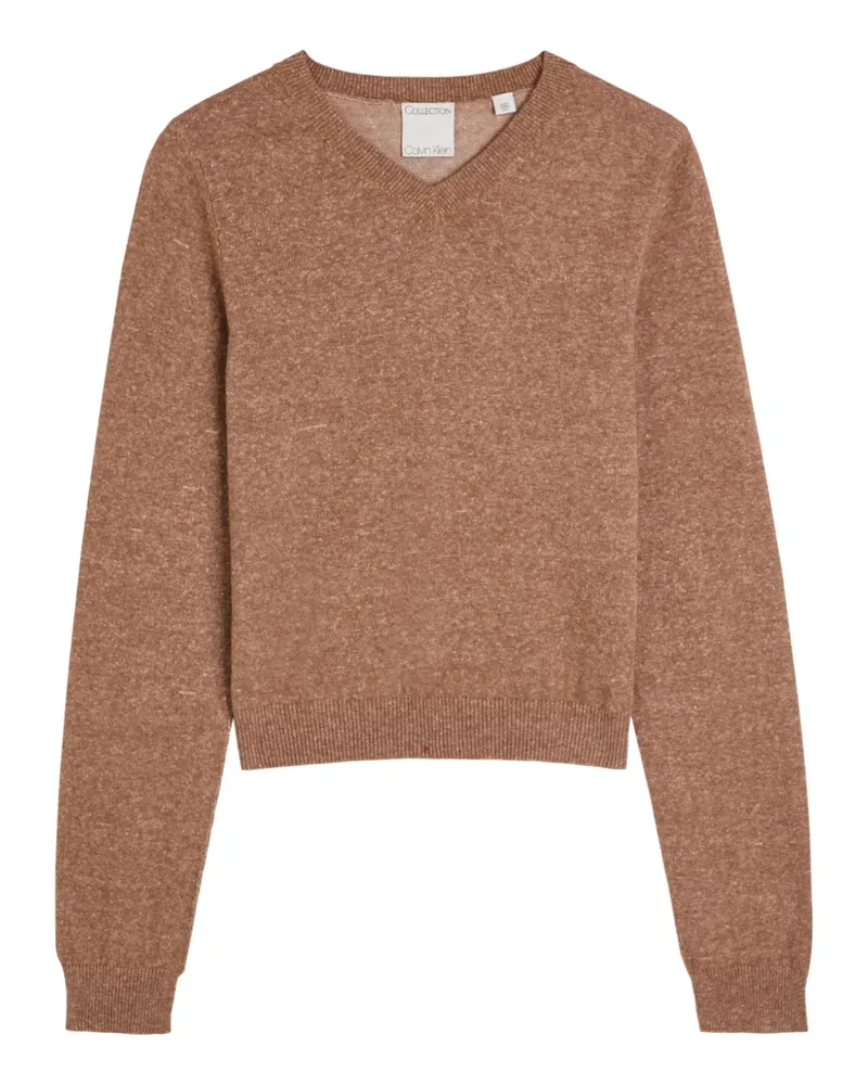 Calvin Klein Celia V-neck sweater - Braun Braun