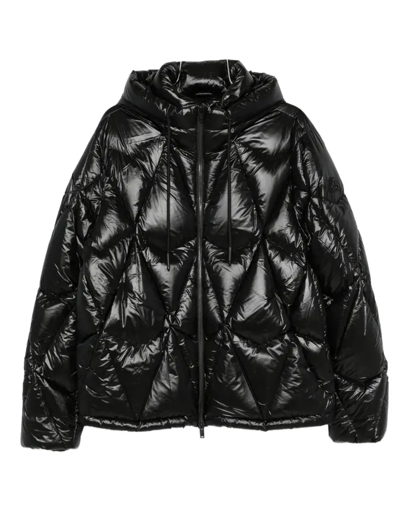 Moose Knuckles quilted hooded jacket - Schwarz Schwarz