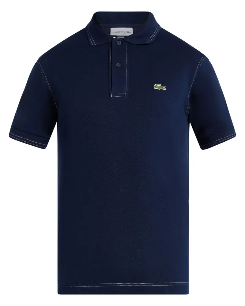 Lacoste Poloshirt mit Logo-Patch - Blau Blau