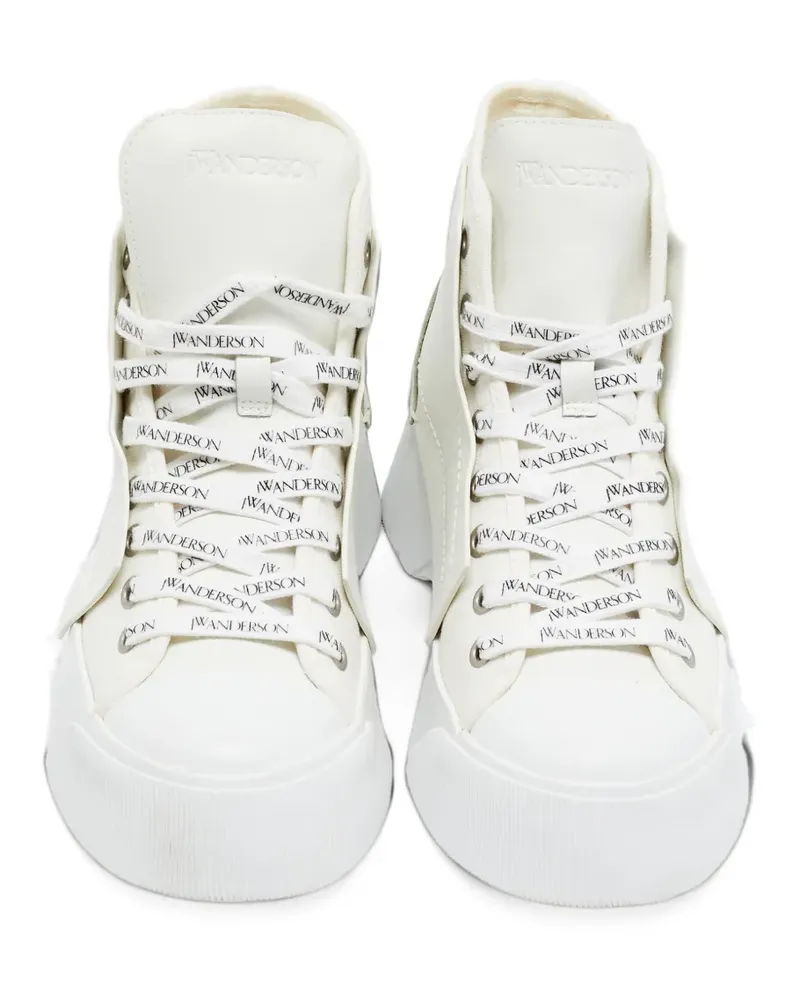 J.W.Anderson High-Top-Sneakers mit Reißverschluss - Weiß Weiß