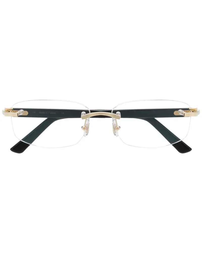 Cartier Canazei' Brille - Schwarz Schwarz
