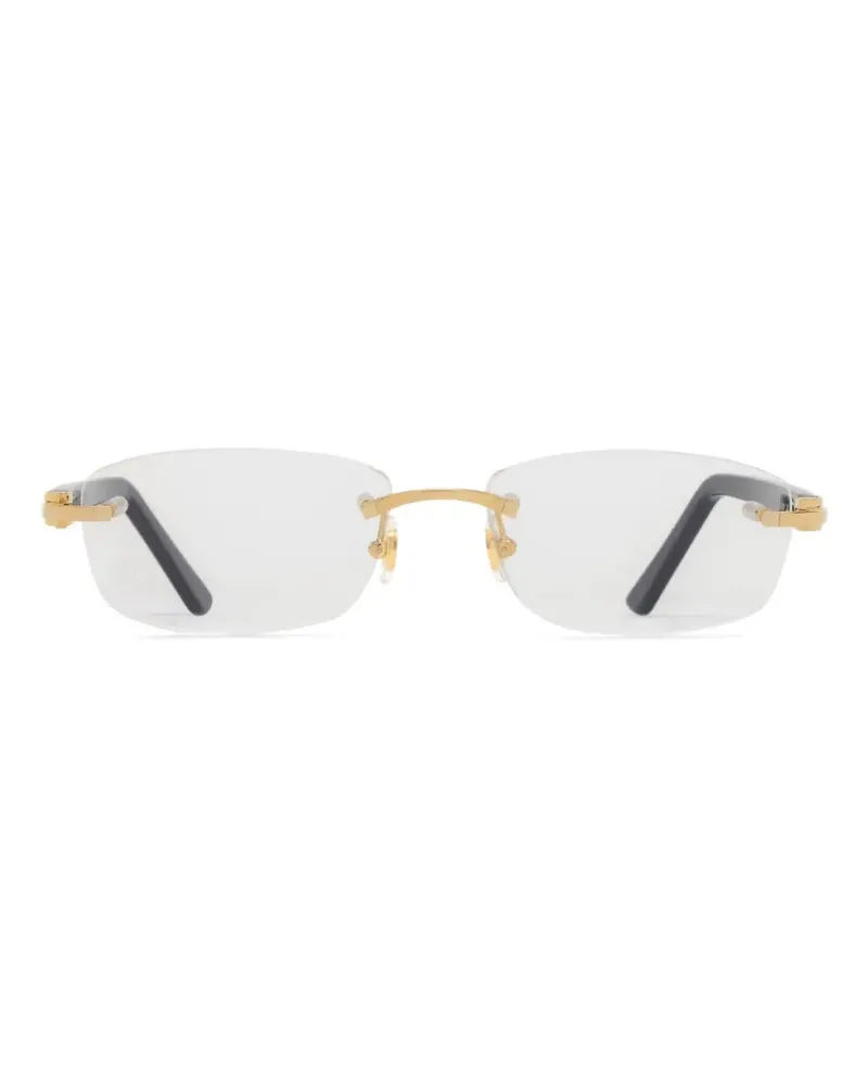 Cartier Canazei' Brille - Schwarz Schwarz