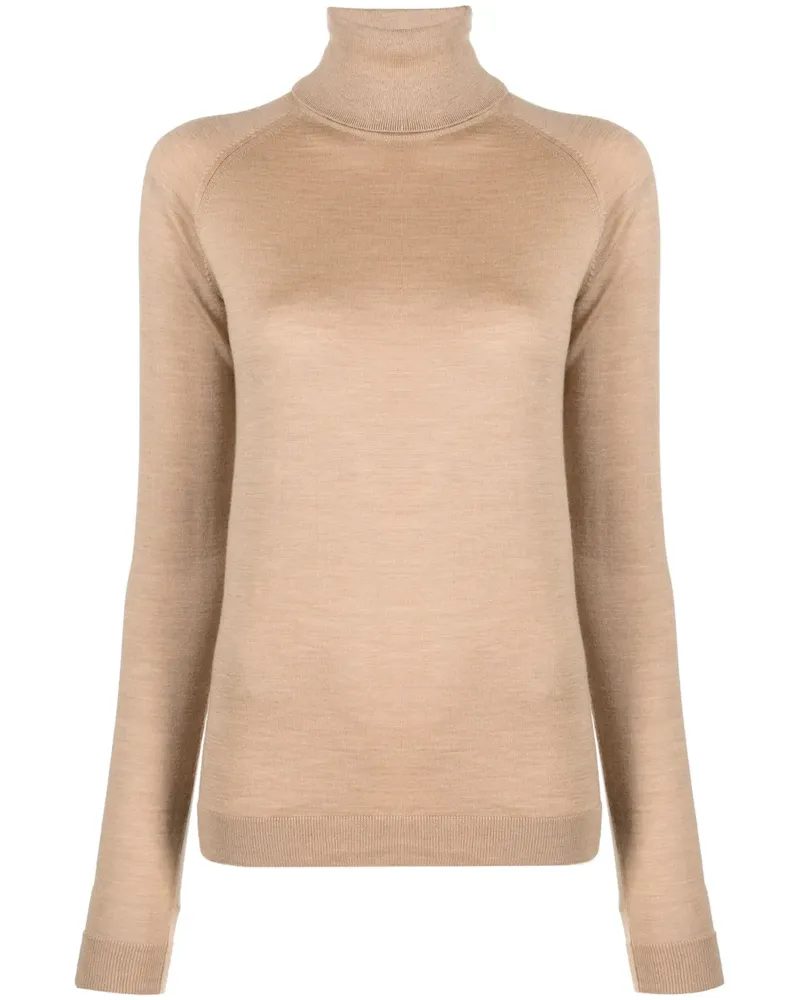 ARMARIUM Fein gestrickter Rollkragenpullover - Nude Nude