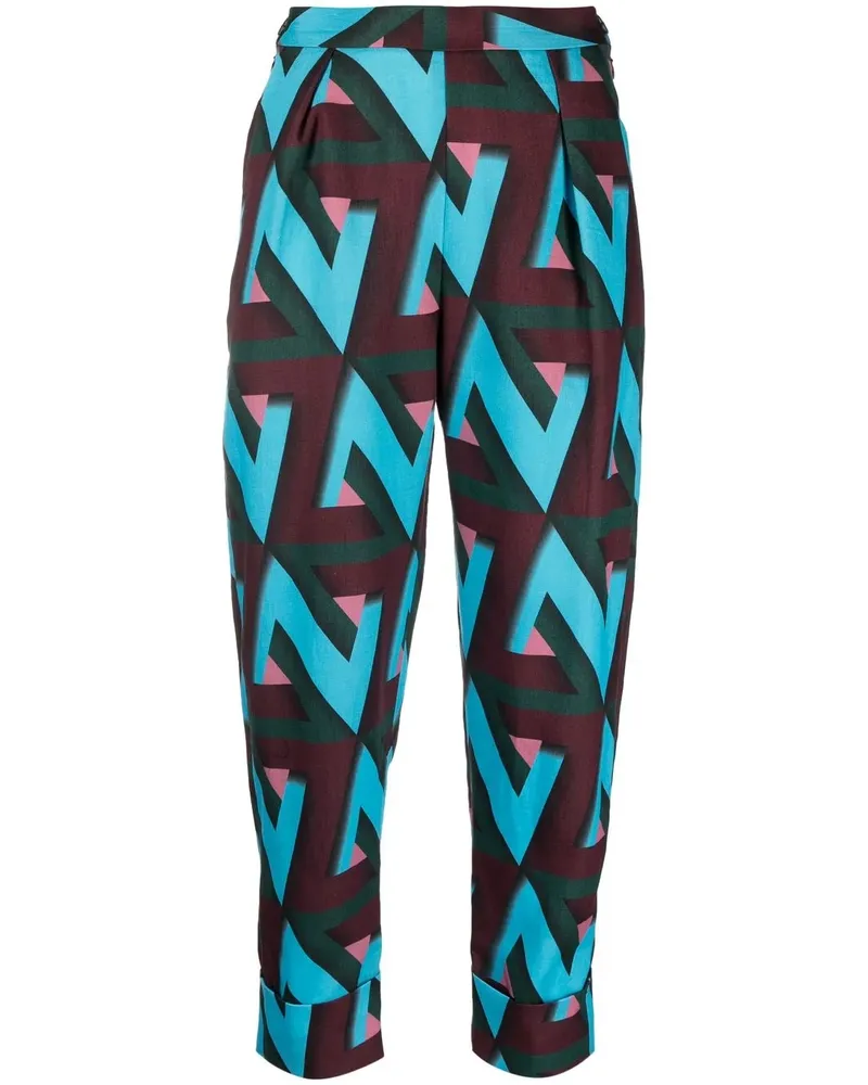 Rachel Comey Westside Hose mit abstraktem Print - Blau Blau