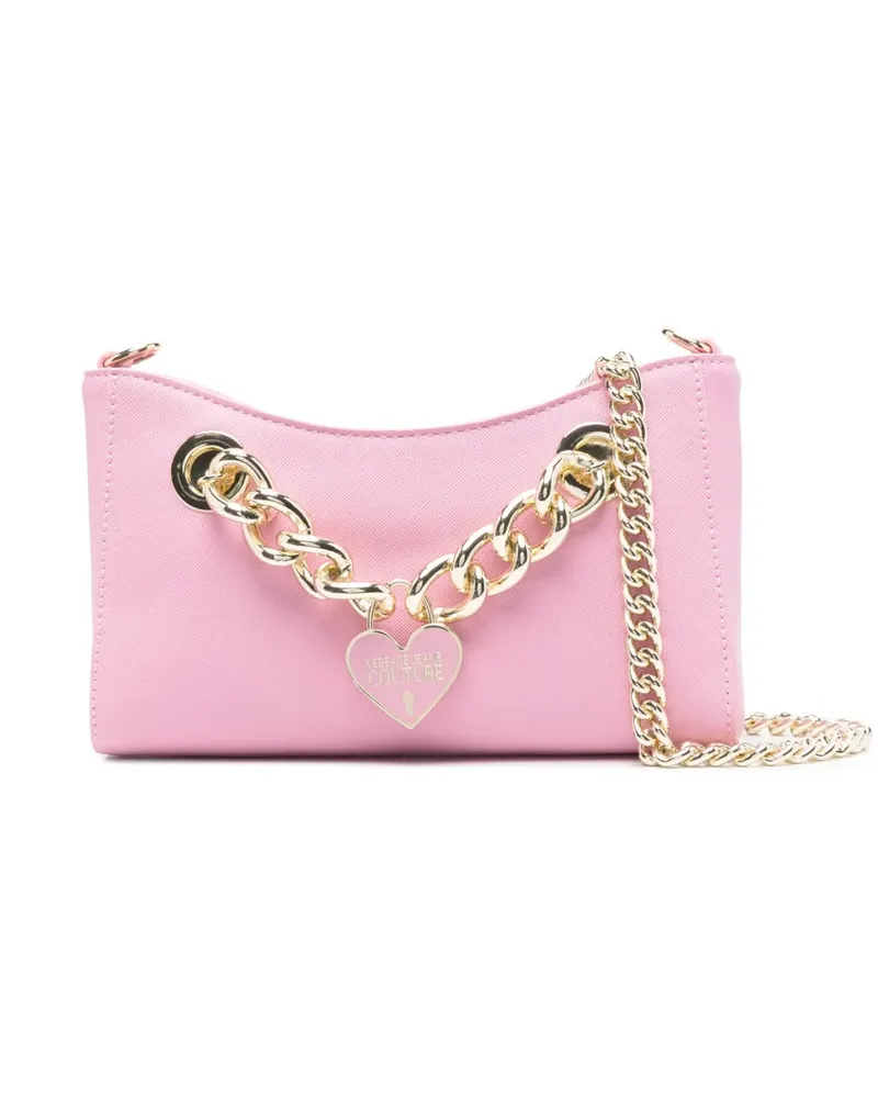 Versace Jeans Schultertasche mit Logo - Rosa Rosa