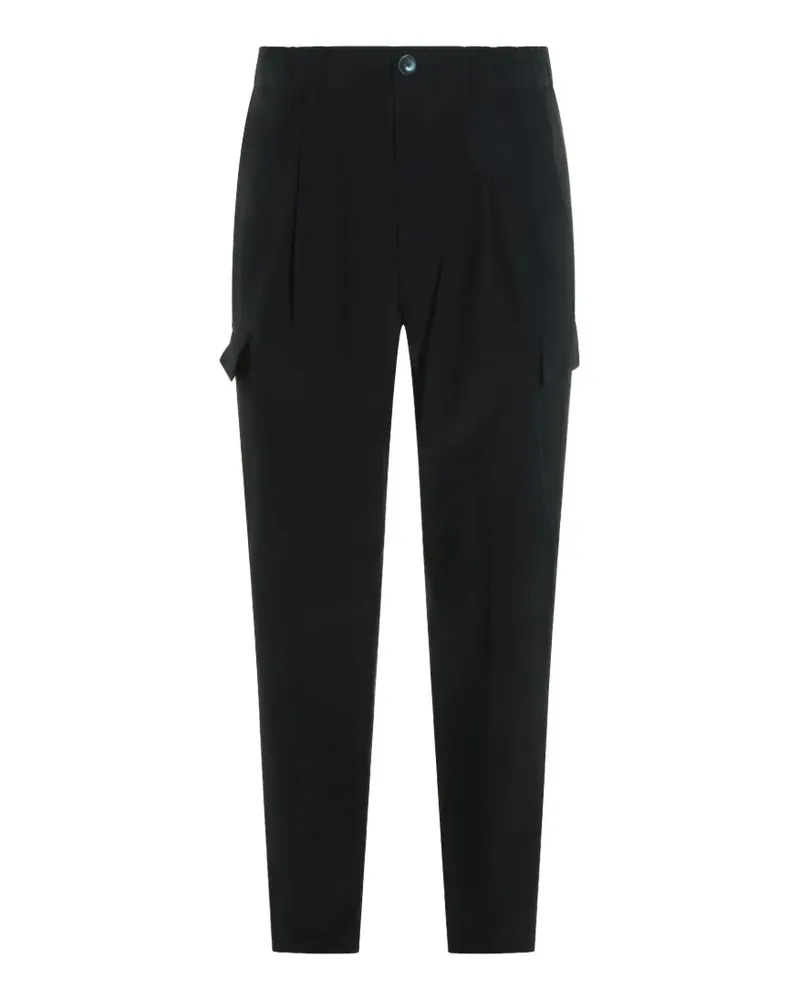 Herno pleated tapered pants - Schwarz Schwarz