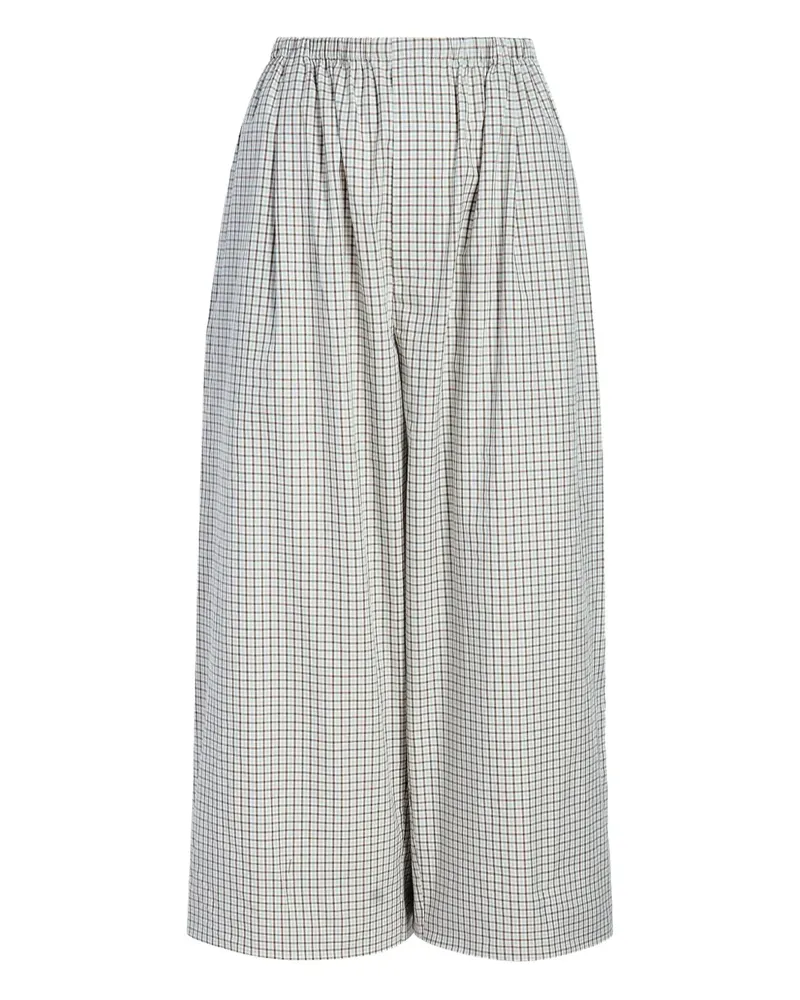 Proenza Schouler Karierte Meadow Hose - Weiß Weiß