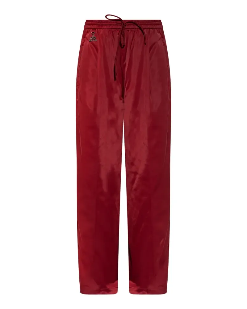 Gestuz x Barbie drawstring satin-finish trousers - Rot Rot