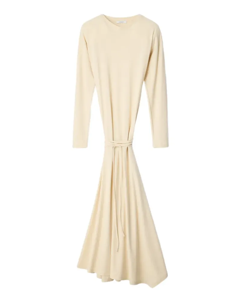 Christophe Lemaire Langärmeliges Kleid aus seidigem Jersey-Krepp - Nude Nude