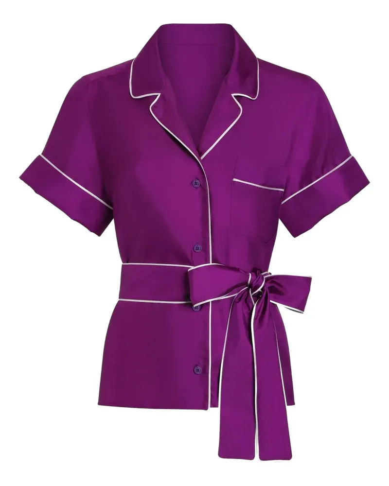Dolce & Gabbana Hemd aus Seide - Violett Violett