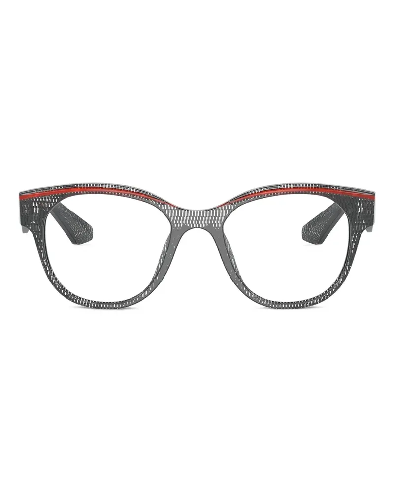 Alain Mikli Brille mit rundem Gestell - Schwarz Schwarz