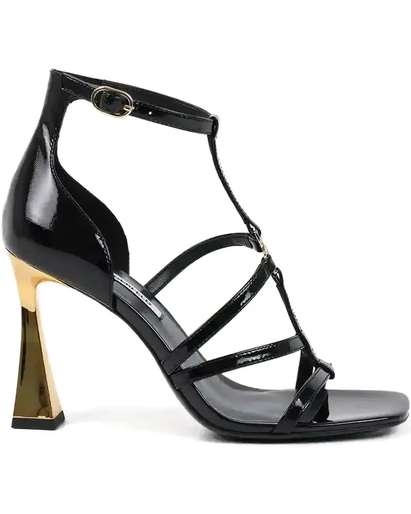 Karl Lagerfeld Sandalen mit Logo-Applikation - Schwarz Schwarz