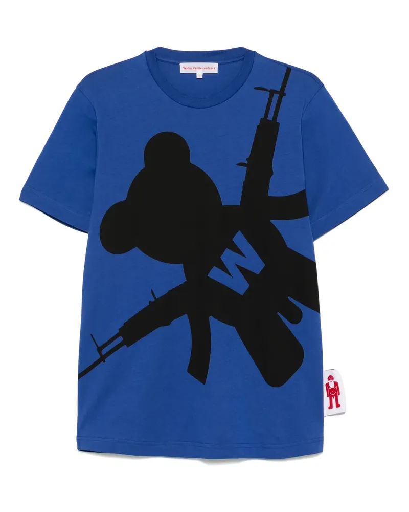 Walter van Beirendonck Shadow Teddy T-Shirt - Blau Blau