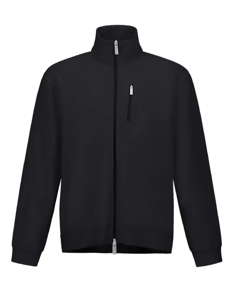 Herno Sweatshirt mit Reißverschluss - Schwarz Schwarz