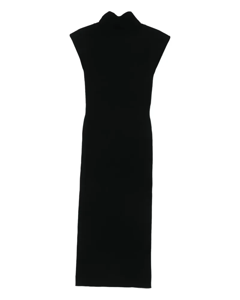 Alberta Ferretti Ärmelloses Midikleid - Schwarz Schwarz
