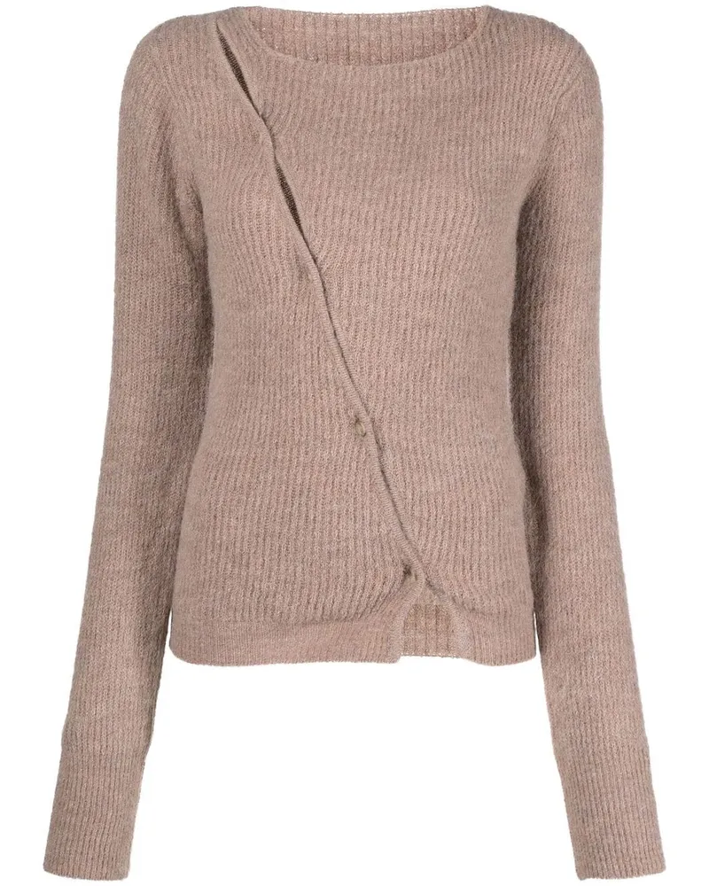 Jacquemus Le Maille Pau Cardigan - Braun Braun