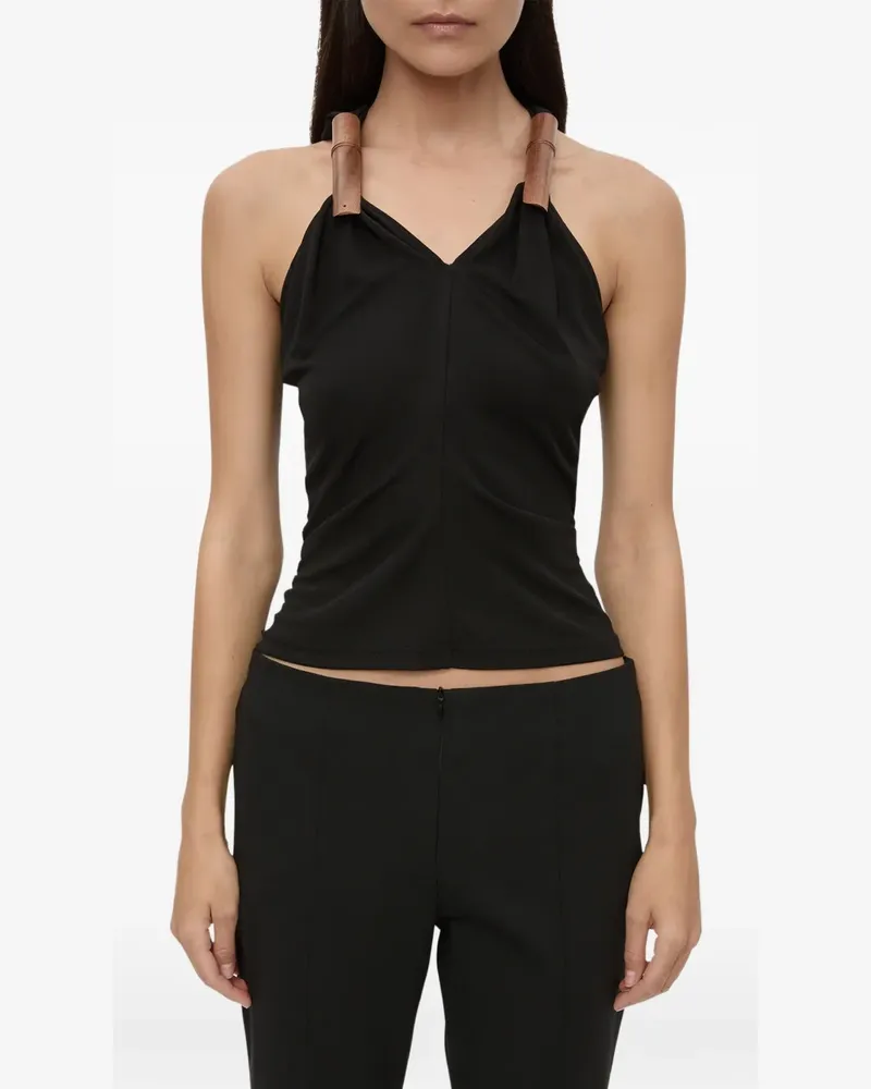 Christopher Esber Tanktop mit Holzdetail - Schwarz Schwarz