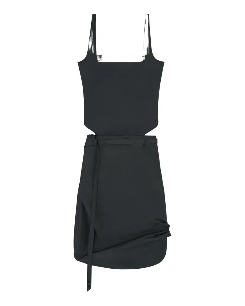 Diesel Kleid mit Bindegürtel - Schwarz Schwarz