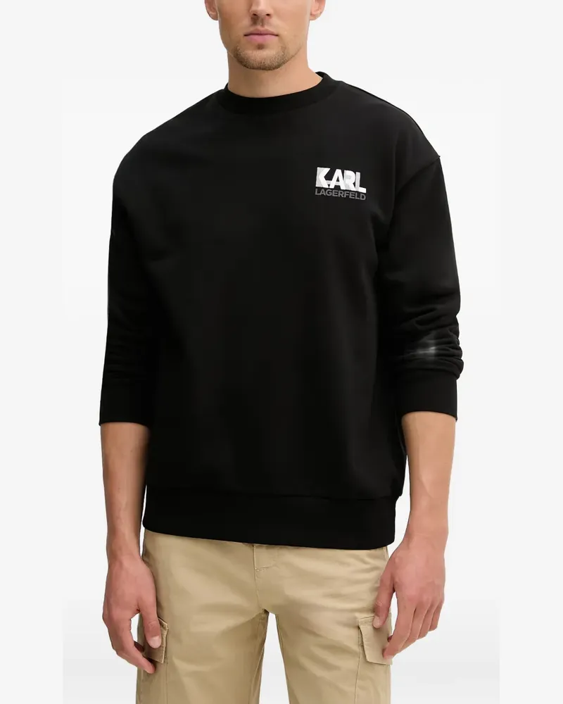 Karl Lagerfeld logo-detail sweatshirt - Schwarz Schwarz