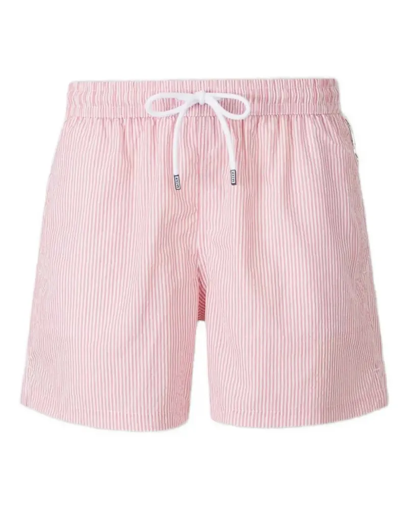 Fedeli Madeira seersucker striped swim shorts - Rosa Rosa