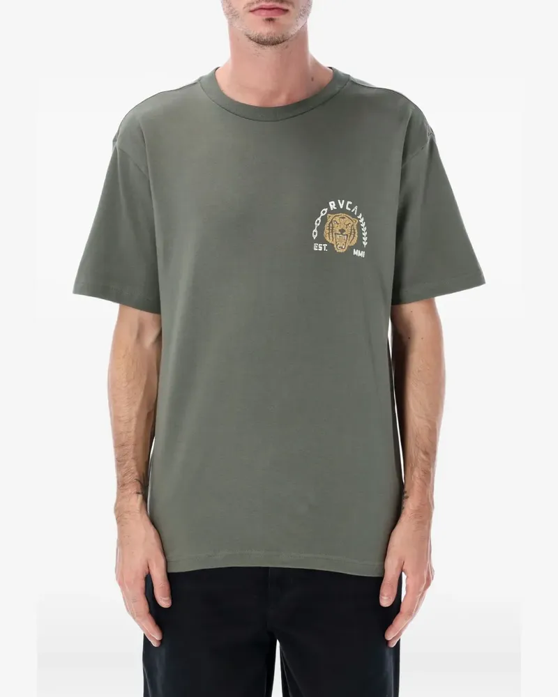 RVCA T-Shirt mit grafischem Print - Grün Grün