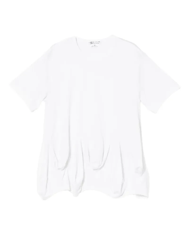Comme des Garçons T-Shirt mit Rüschen - Weiß Weiß