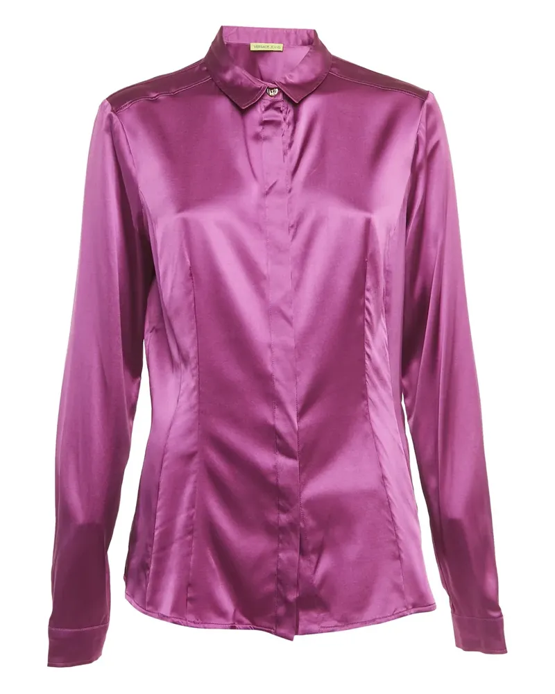 Versace Jeans silk long-sleeve shirt - Rosa Rosa