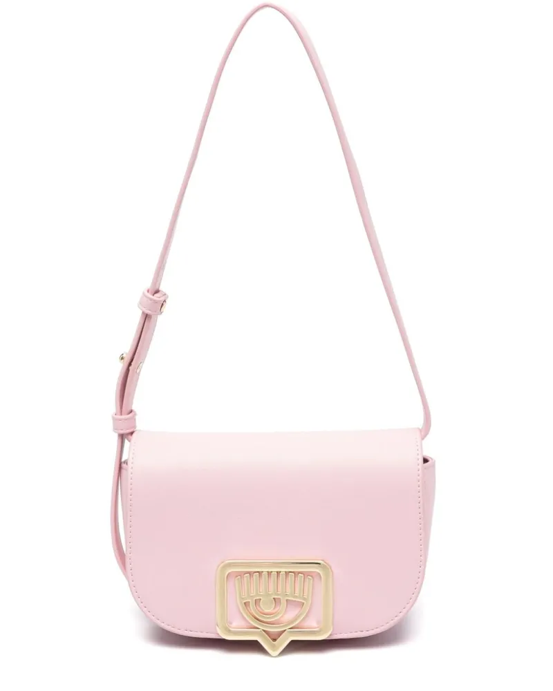 Chiara Ferragni Schultertasche mit Eyelike-Schild Rosa